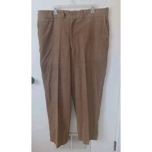 Vtg JC Penney Big Mac Corduroy Pants Mens 40X28 Tan Permanent Press Baggy Wide